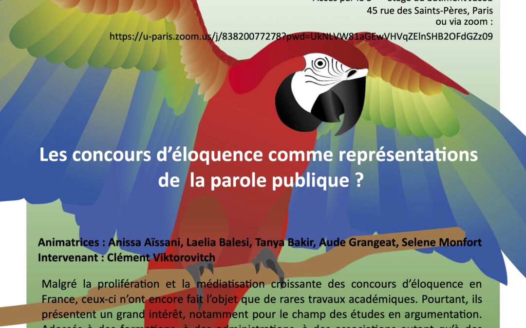 Atelier Réthorique & argumentation (21/12/23)